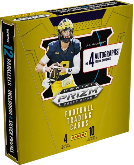 Panini Prizm Draft Picks Collegiate Football Trading Card Box (Hobby)