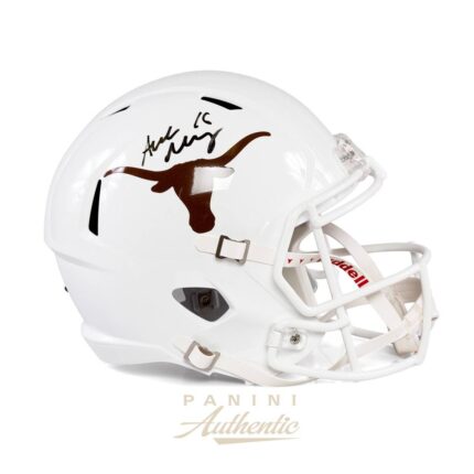 Arch Manning Autographed University of Texas Full Size White Speed Replica Helmet